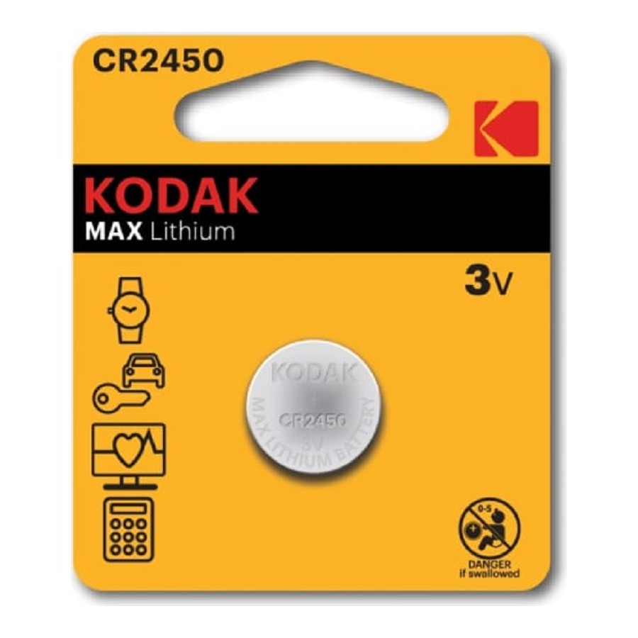 Kodak CR2450-Bl1 Max Lithium (60/240/36000) (1 шт. в уп-ке) арт. B0050401