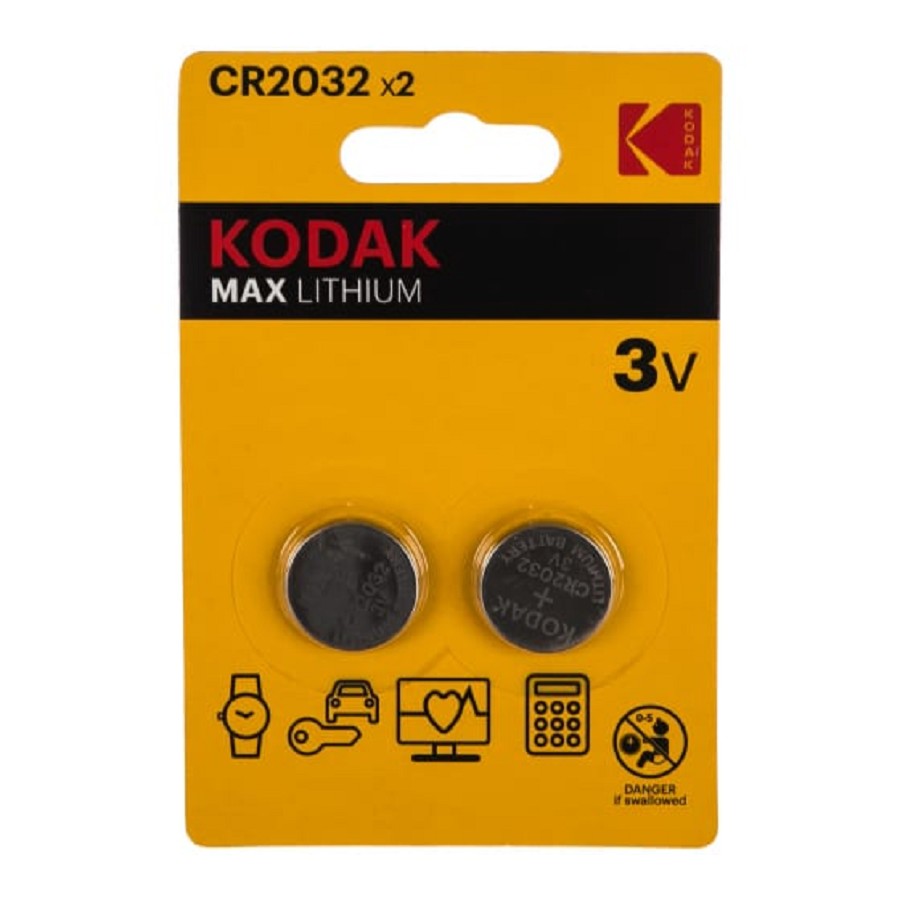 Kodak CR2032-2Bl Max Lithium (60/240/43200) (2 шт. в уп-ке) арт. B0037004