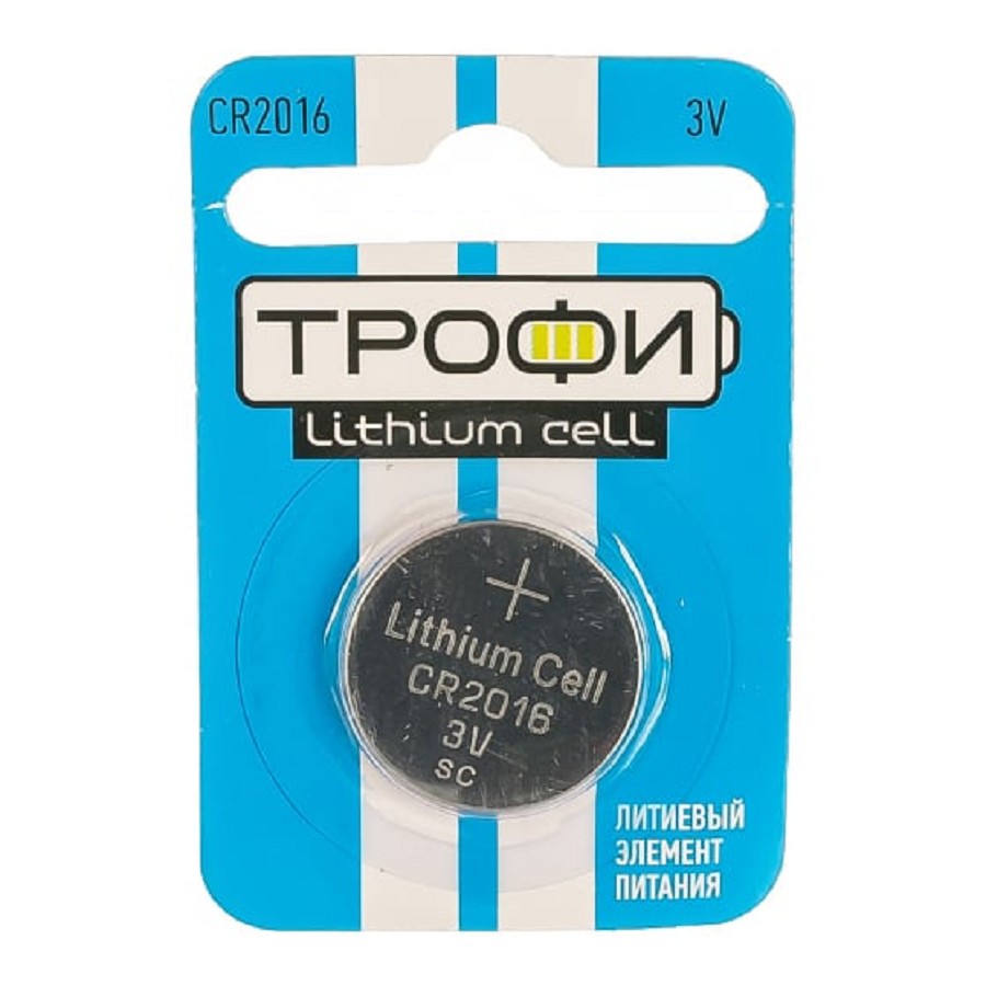 Трофи CR2016-1Bl Energy Power Lithium (10/240/38400) (10 шт. в уп-ке) арт. B0003648