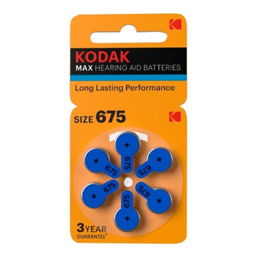 Kodak ZA675-6Bl [KZA675-6] Max Hearing Aid (360/1800/45000) (6 шт. в уп-ке) арт. B0051739