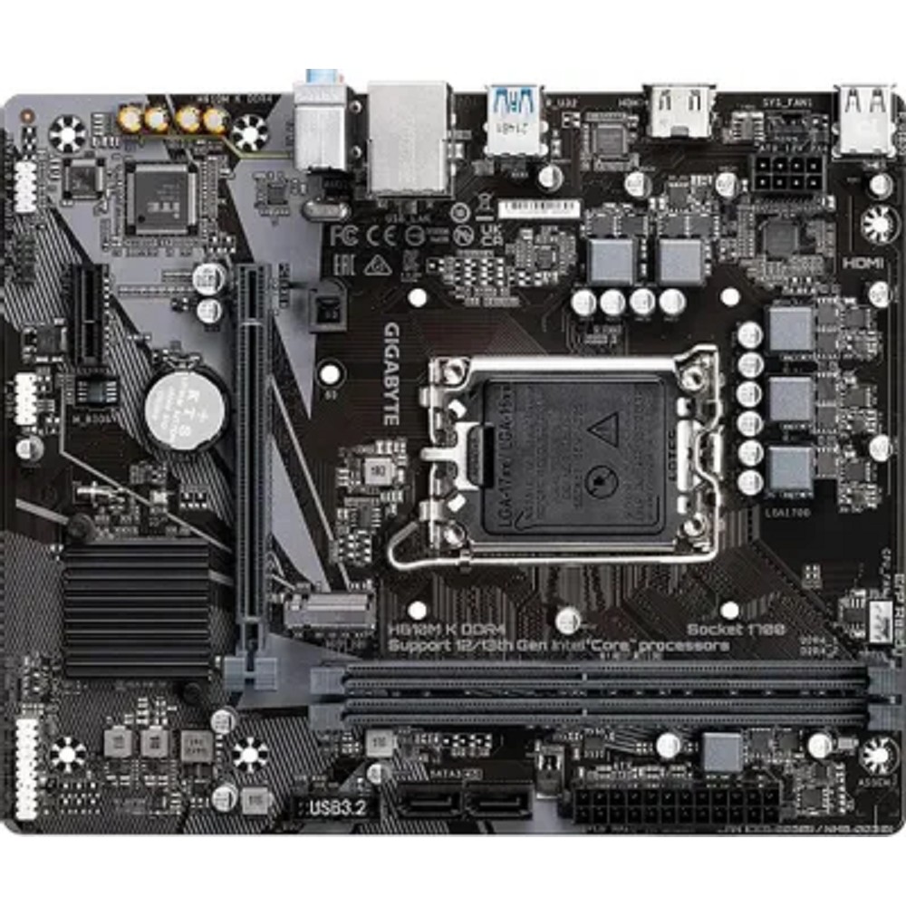 Материнская плата Gigabyte H610M K DDR4 2.0