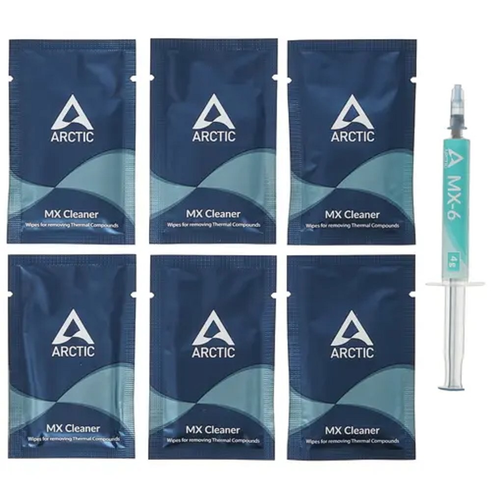 Термопаста MX-6 Thermal Compound 4-gramm with 6pcs MX Cleaner ACTCP00084A ARCTIC