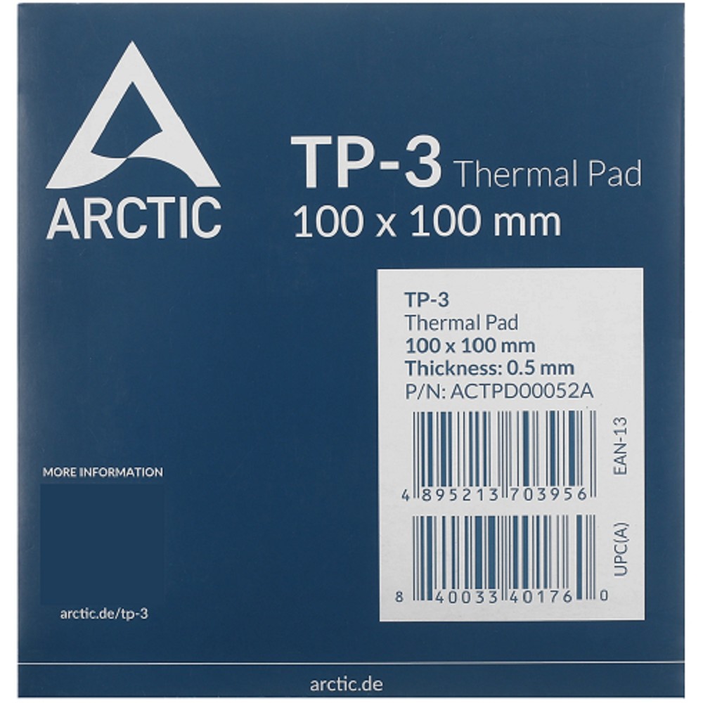 Thermal pad 100x100mm, 0.5mm TP-3 ACTPD00052A No Name