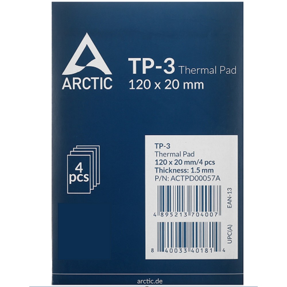 Thermal pad 120x20mm, 1.5mm - 4 Pack TP-3 ACTPD00057A No Name