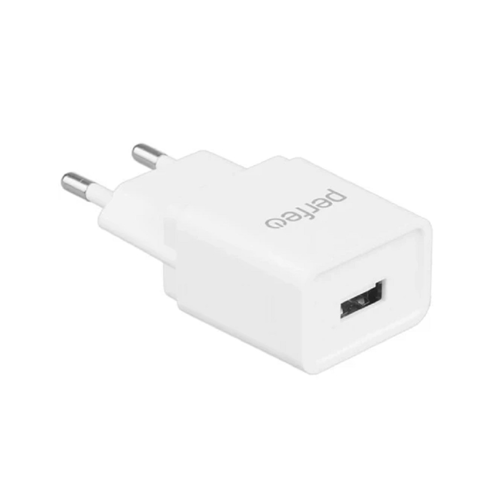 PERFEO Сетевое зарядное устройство с разъемом USB, 2А, белый (I4657)
