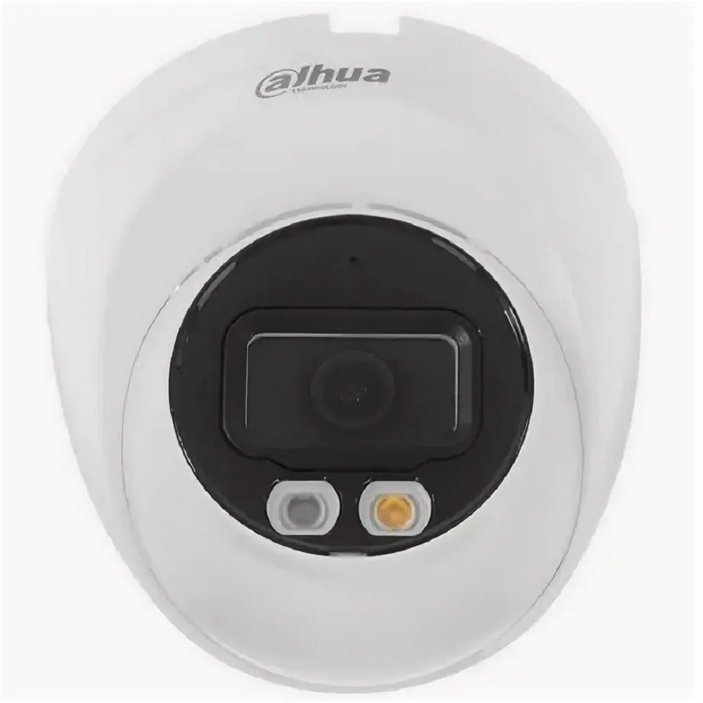 DAHUA DH-IPC-HDW2249TP-S-PV-0280B Уличная турельная IP-видеокамера SmartDualLight 2Мп, 1/2.8” CMOS, объектив 2.8мм, видеоаналитика, микрофон+динамик, ИК 30м, LED 30м, IP67, металл