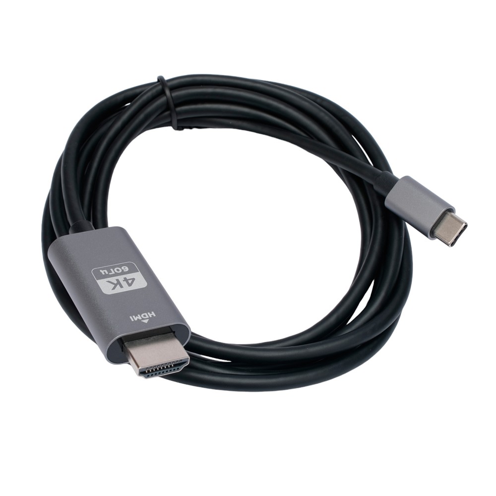 Cablexpert Кабель-переходник с Type-C на HDMI v2.0, Mobile, 1.8м, черный, корбка (CCB-A-CM-HDMI-1.8M) Konoos