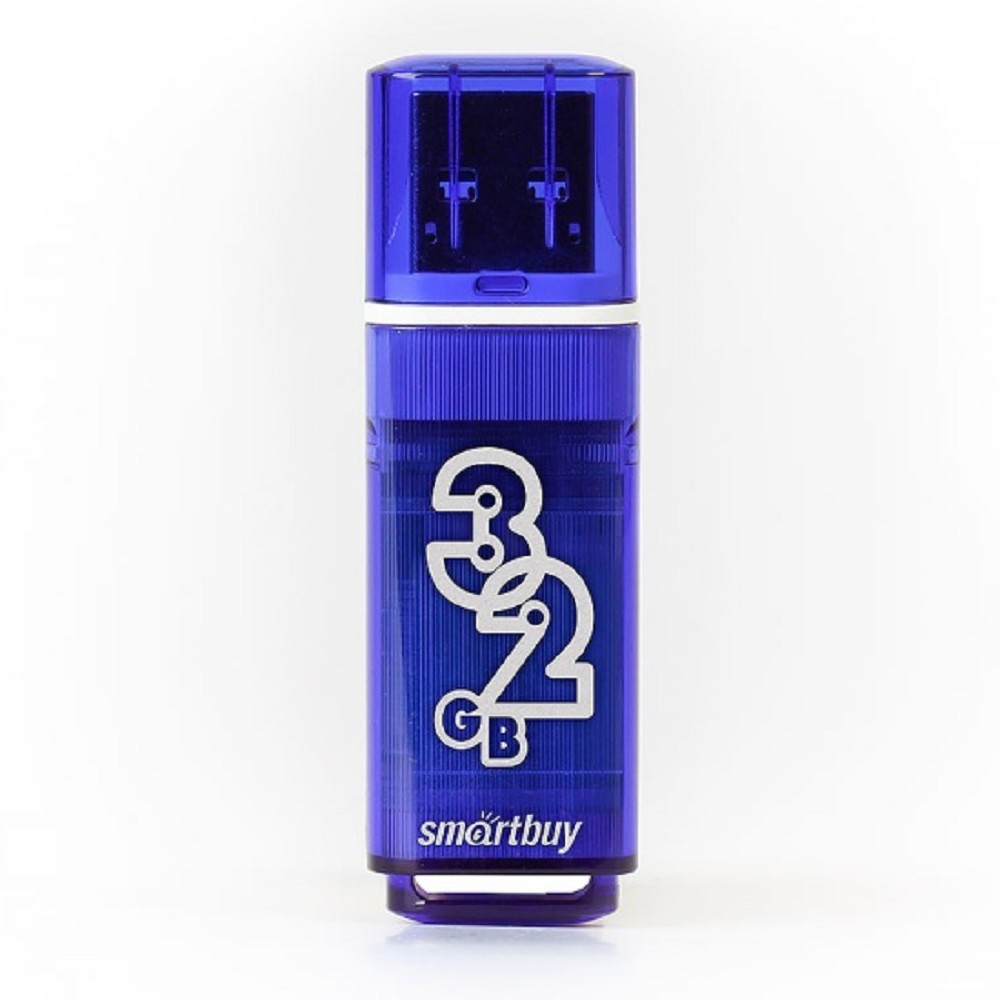 Smartbuy USB Drive 32GB Glossy series Dark Blue 3.0/3.1 (SB32GBGS-DB) Smart buy
