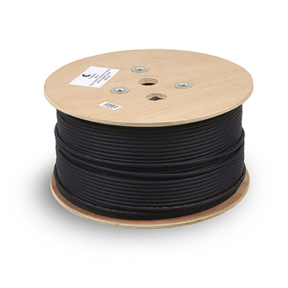 Кабель информационный Cabeus UTP-4P-Cat.5e-SOLID-OUT-PE-UV кат.5E U/UTP 4 пары PE внешний 305м черный