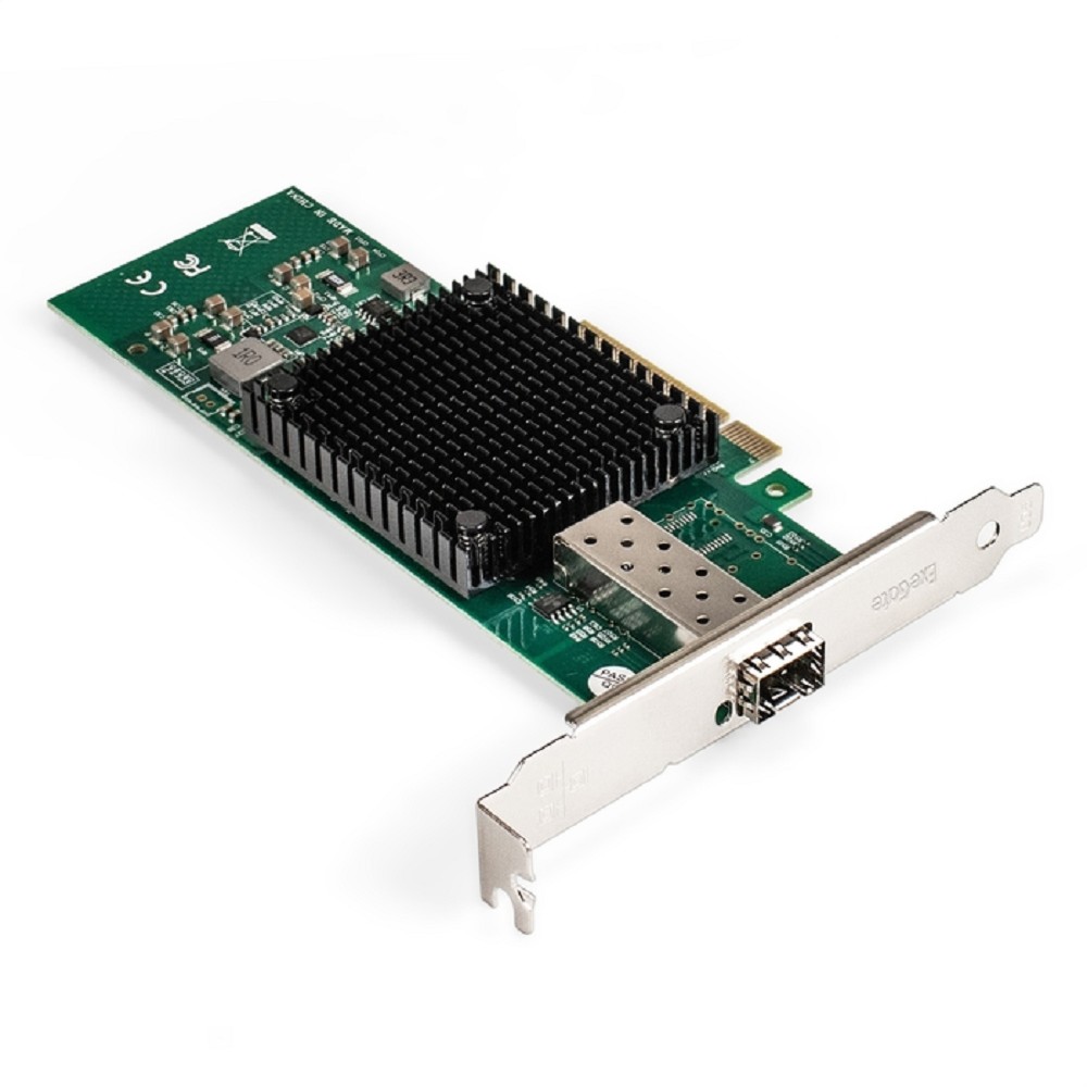 Exegate EX296227RUS Сетевой адаптер ExeGate EXE-X520-DA1 (PCI-E x8 v3.0, порты 1xSFP+ 10Gb/s (10/5/2.5/1Gb/s, 100Mb/s), Server NIC Intel Chipset JL82599EN)