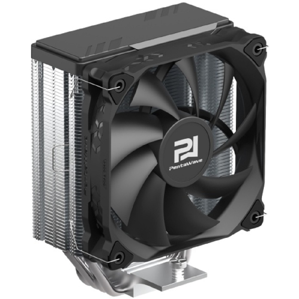Кулер PentaWave PC-Z04E SRB LGA115X/1200/1700/AM4/AM5 (20 шт/кор, TDP 220W, 1*120mm PWM Fan, 4 тепловые трубки 6мм, 600-1850RPM, 12-32,6dBa) No Name арт. PC-Z04E SRB PWM