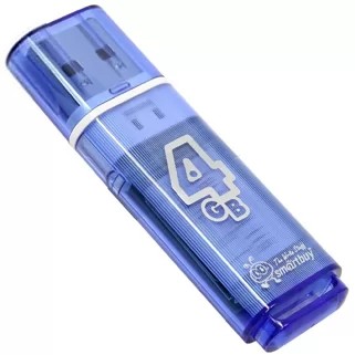 Smartbuy USB Drive 4GB Glossy series Blue (SB4GBGS-B) Smart buy