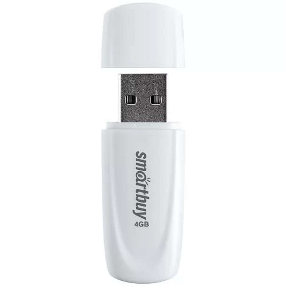 Smartbuy USB Drive 4GB Scout White (SB004GB2SCW) Smart buy