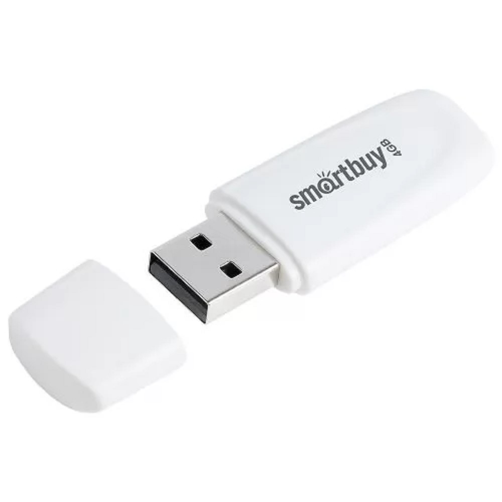 Smartbuy USB Drive 4GB Scout White (SB004GB2SCW) Smart buy