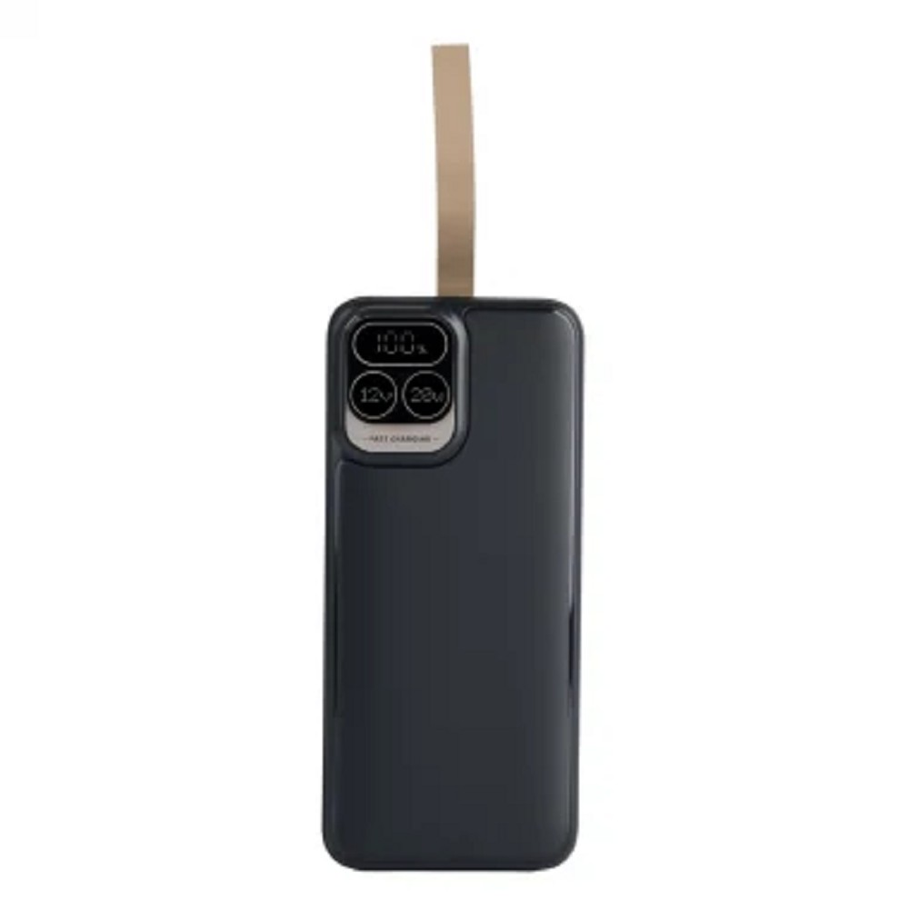 Perfeo Powerbank Atomic Age 30000 mAh/LED дисплей/PD + QC 3.0/Type-C/2 USB/Выход: 5A, max 22.5WBlack (PF_E1478)