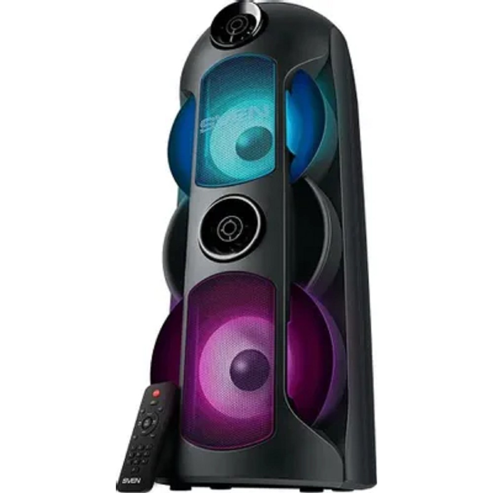 SVEN АС PS-720, черный (80 Вт, TWS, Bluetooth, FM, USB, microSD, LED-дисплей, 4400мА*ч) арт. SV-019600