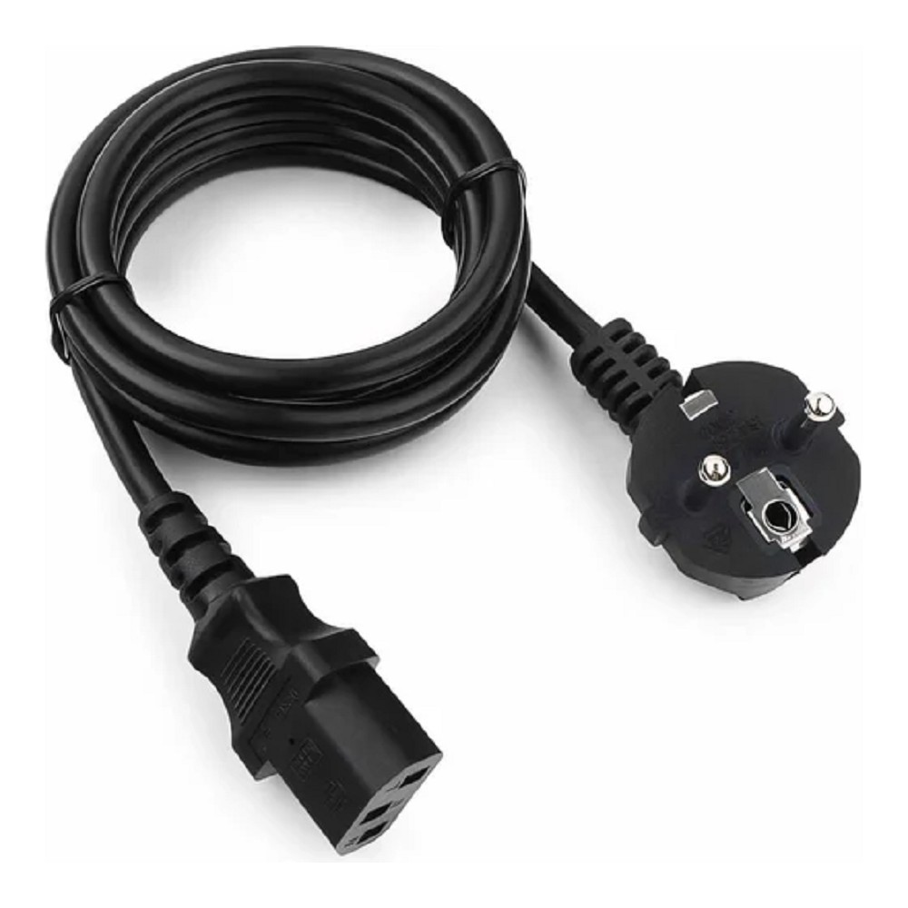Кабель питания Cablexpert Schuko-C13, 3х0.5мм2, 6А, с заземлением, 1.8м, черный, [PC-186-1-2] Gembird