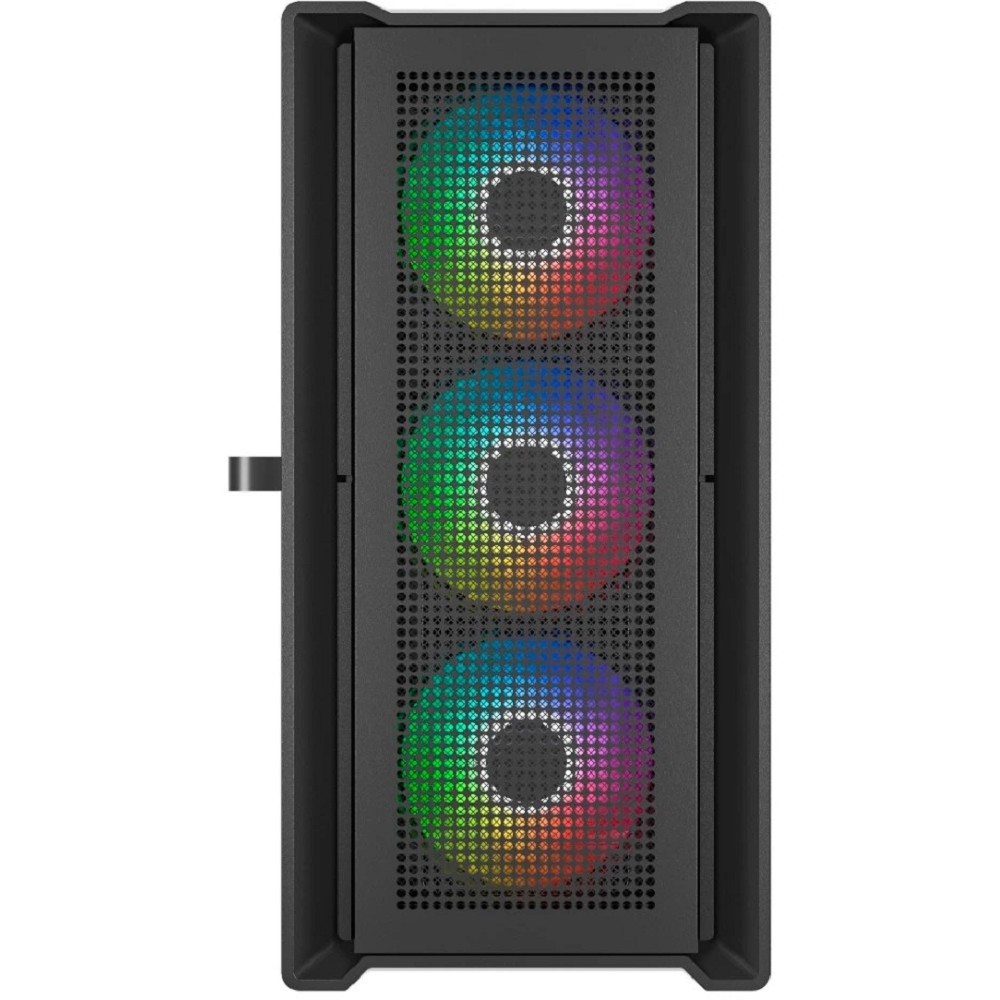 Powercase Alisio Micro X4B V2, Tempered Glass, 4х 120mm ARGB fans, ARGB HUB, чёрный, mATX (CAMCXB-A4)