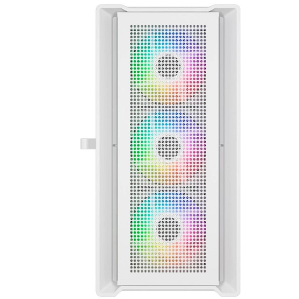 Powercase Alisio Micro X4W V2, Tempered Glass, 4х 120mm ARGB fans, ARGB HUB, белый, mATX (CAMCXW-A4)