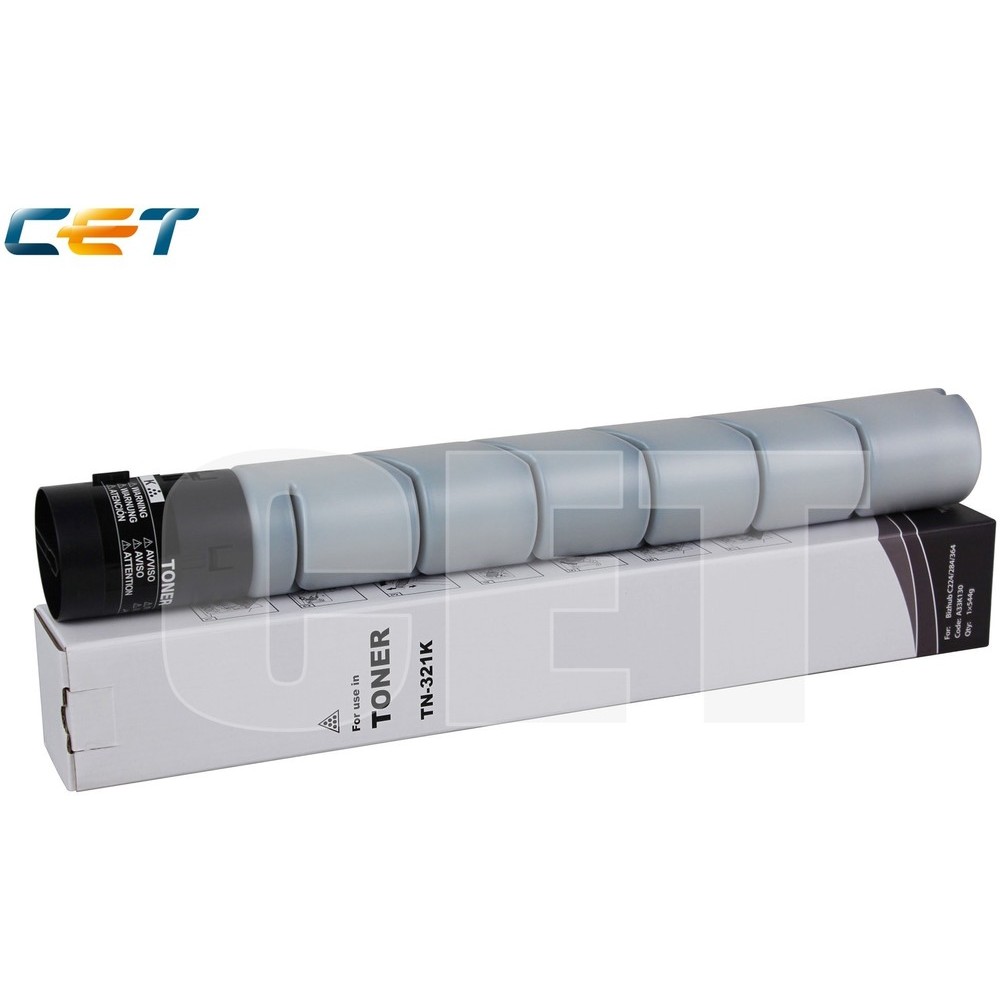 Тонер-картридж (NF6) TN-321K/TN-322 для KONICA MINOLTA Bizhub C224/C284/C364/C224e/C284e (CET) Black, 544г, 27000 стр., CET7262