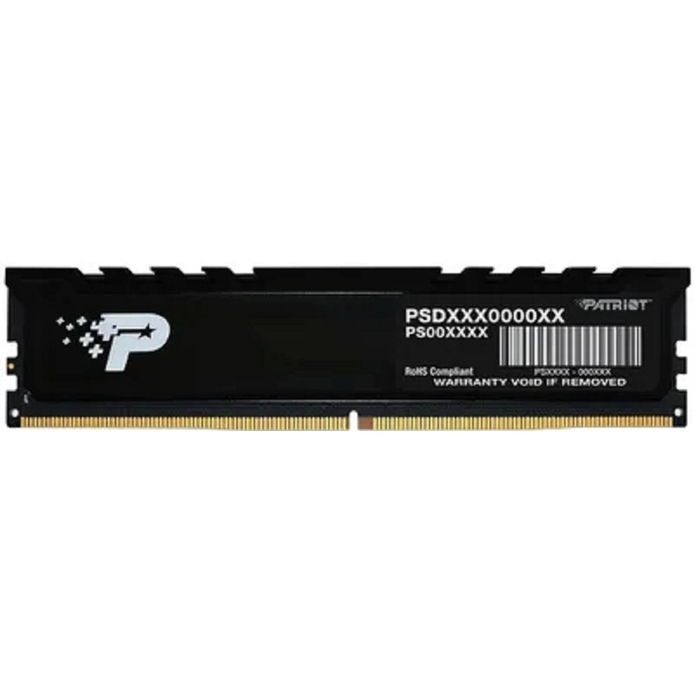 Память DDR5 16GB 5200MHz Patriot PSP516G520081H1 Signature Premium RTL PC5-41600 CL42 DIMM UDIMM 288-pin 1.1В single rank с радиатором Ret