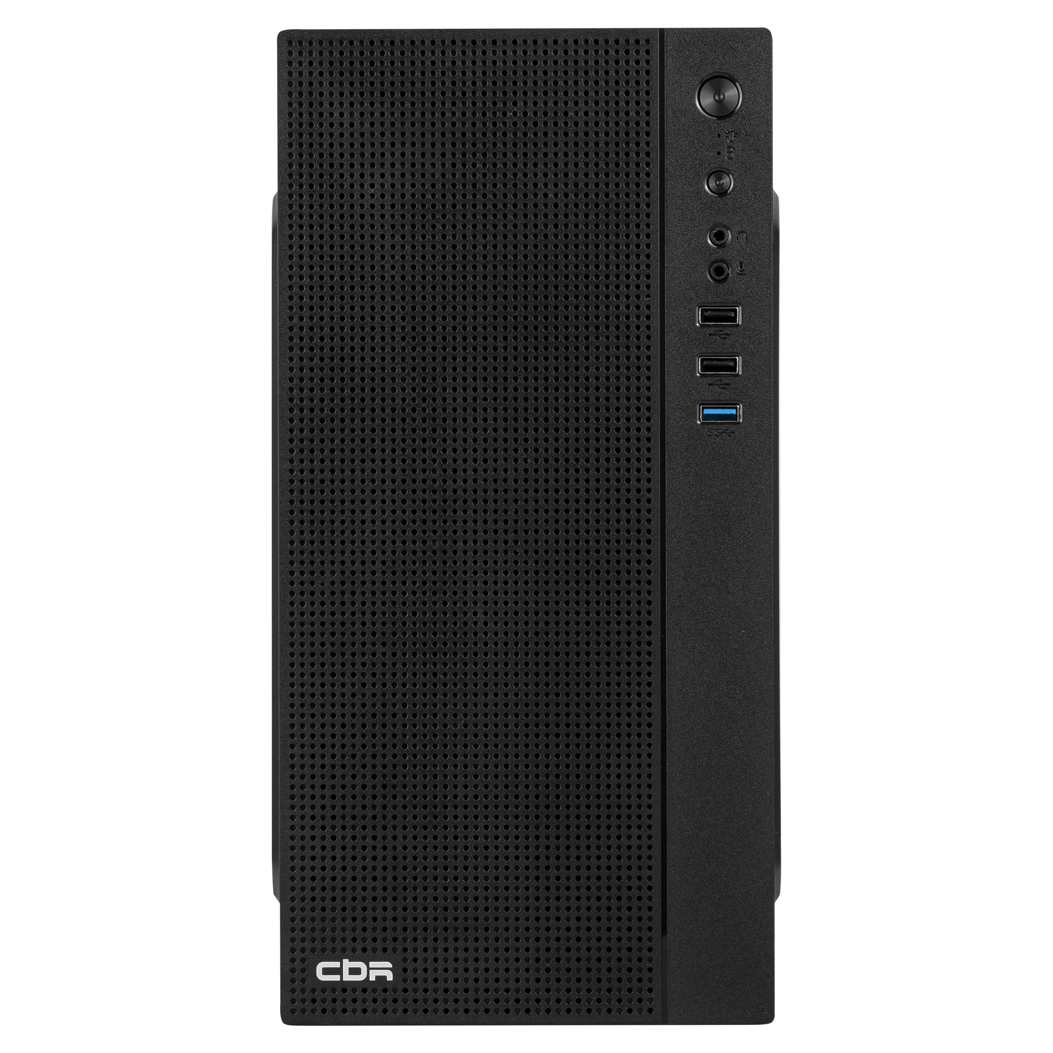 CBR Корпус mATX Minitower MX12, c БП PSU-ATX500-08EC (500W/80mm), 1*USB 3.0, 2*USB 2.0, HD Audio+Mic, Black [PCC-MATX-MX12-500W2]