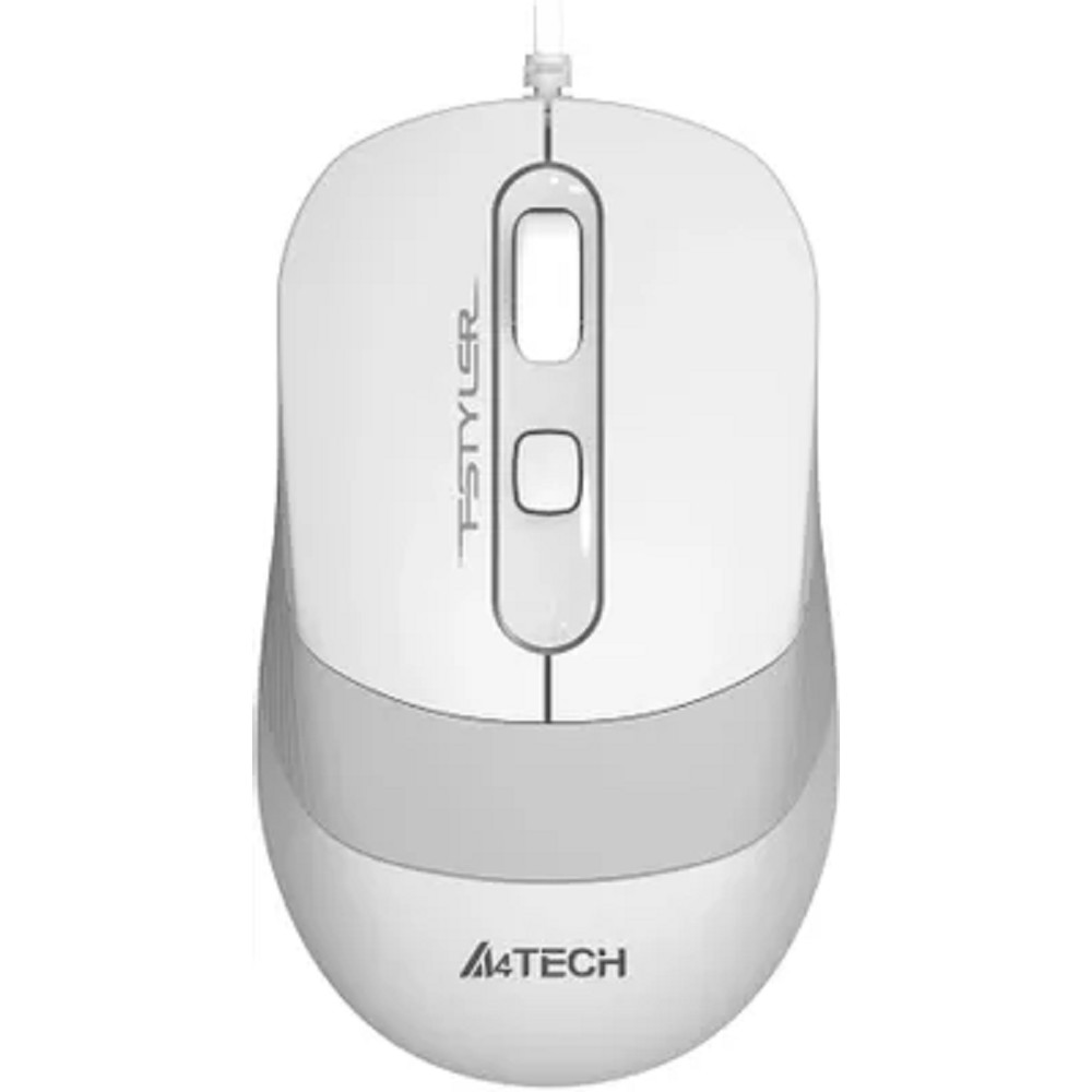 Мышь компьютерная A4Tech Fstyler FM10S белый/серый 1600dpi/USB/4but арт. FM10S USB WHITE