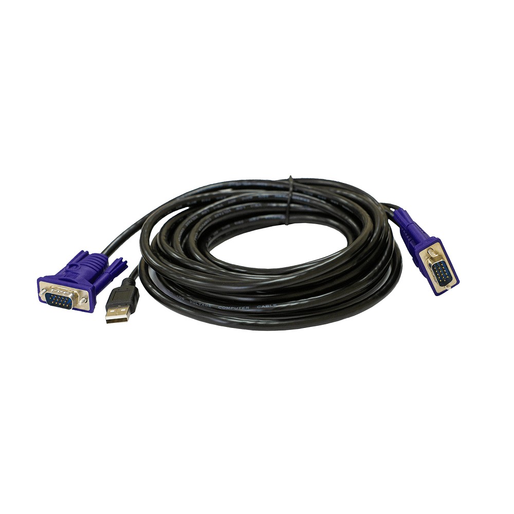 Кабель ORIGO Кабель KVM с разъемами VGA и USB, 5 м арт. OKVMCU5/A1A