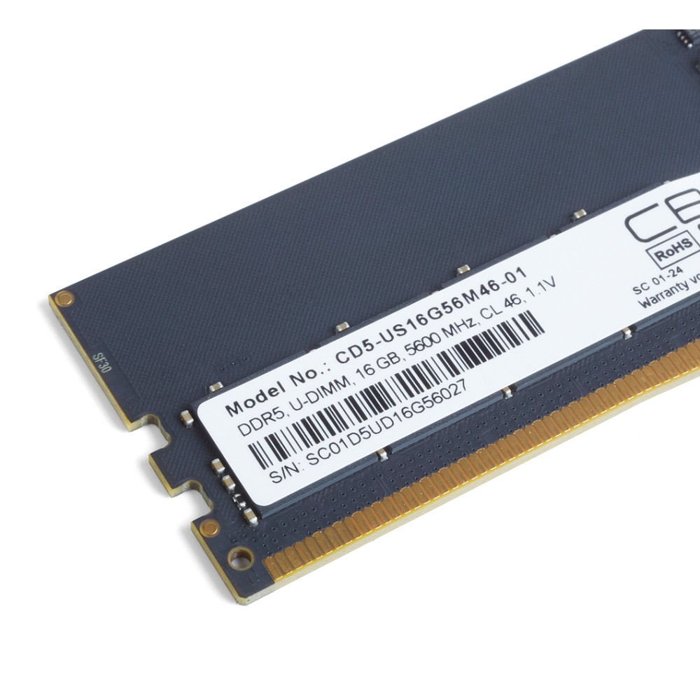 CBR DDR5 DIMM (UDIMM) 16GB CD5-US16G56M46-01 PC5-44800, 5600MHz, CL46, 1.1V