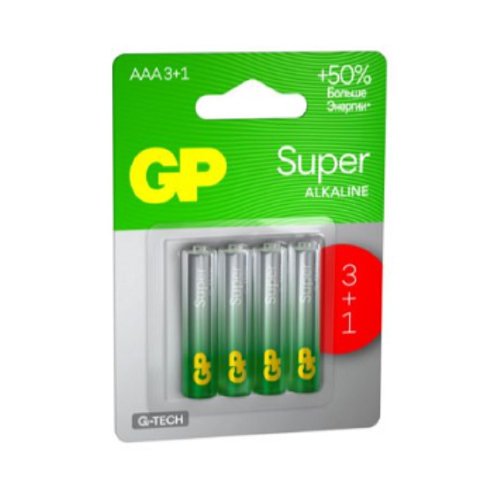 GP 24AA213/1-2CRSBC4 40/320 Super Alkaline G-Tech (4 шт. в уп-ке) арт. 4891199226304