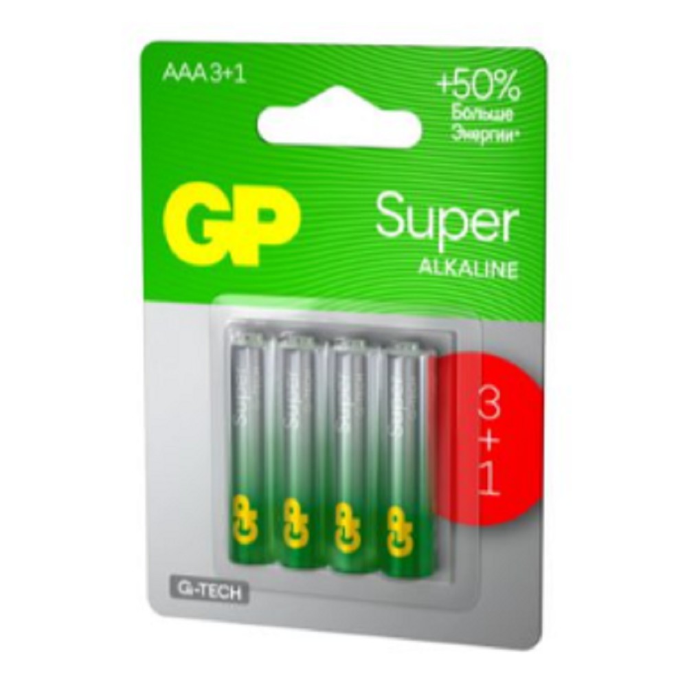 GP 24AA213/1-2CRSBC4 40/320 Super Alkaline G-Tech (4 шт. в уп-ке) арт. 4891199226304