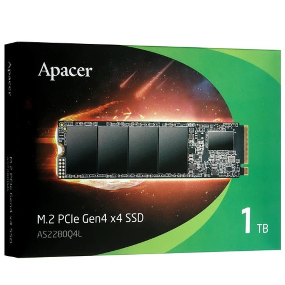 SSD Apacer M.2 2280 1TB AS2280Q4L Client SSD AP1TBAS2280Q4L-1 PCI-E 4.0 4x, 3600/3000, 3D NAND