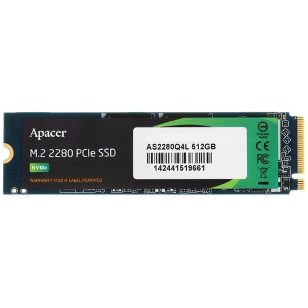SSD Apacer M.2 2280 512GB AS2280Q4L Client SSD AP512GAS2280Q4L-1 3600/3000, PCIe Gen4 x4, 3D NAND