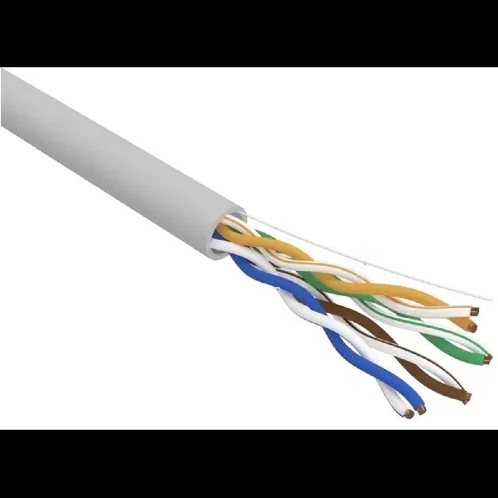 Кабель информационный Rexant PRO 02-0004 кат.5E UTP 4 пары 24AWG нг(А)-HF внутренний 305м серый
