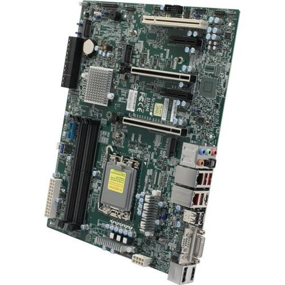 Supermicro MBD-X13SAE-B Intel 13th/12th Gen Core i9/i7/i5/i3 LGA1700 CPU, Intel W680 Chipset, Up to 128GB ECC/non-ECC DDR5 DIMM, HDMI/DP/DVI-D, 8xSATA, 1xGbit/1x2.5Gbit LAN, 4xUSB 2.