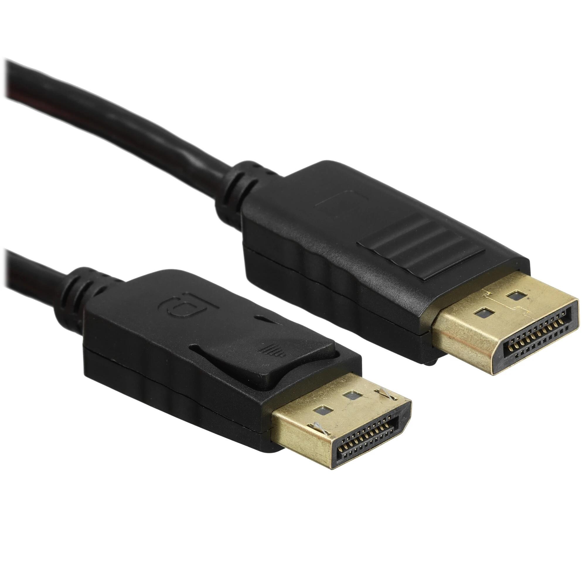 Bion Кабель DisplayPort v1.2, 20M/20M, 3840x2160@30Hz, экран, 1 м, черный, позолоченные контакты [BXP-CC-DP-010] Bion Expert