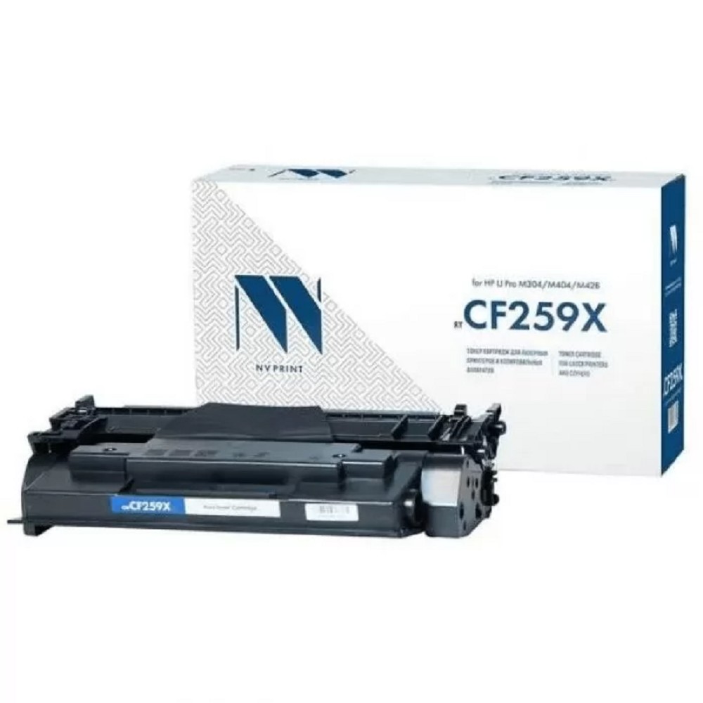 Картридж NVP совместимый NV-CF259X/057H (БЕЗ ЧИПА) универсальные для HP/Canon Laser Jet Pro M304/M404/M428/ i-SENSYS LBP223/226/228/MF443/445/446/449 (10000k) NV Print арт. NV-CF259X/057HNC