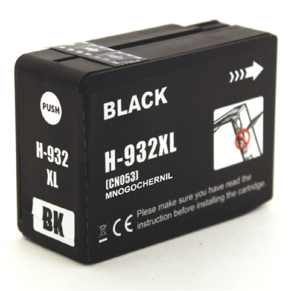 Струйный картридж NV Print 932XLBK (NV-CN053AE) Black для HP OfficeJet 6100, 6600, 6700, 7110, 7510, 7610, 7612 (1000 стр) совместимый