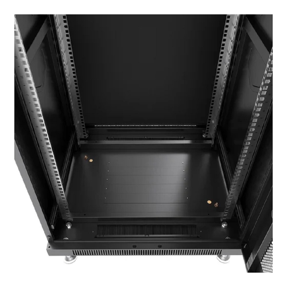 Шкаф коммутационный Cabeus (ND-05C-42U80/80-BK) напольный 42U 800x800мм пер.дв.перфор. задн.дв.перфор. 800кг черный 700мм 104.6кг 220град. 2055мм IP20 сталь
