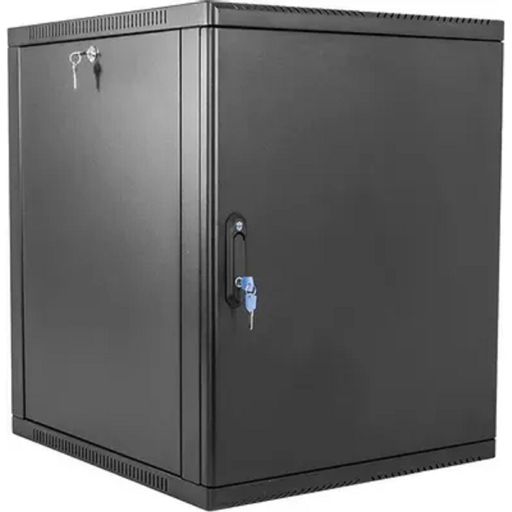 Шкаф коммутационный ЦМО (ШРН-9.500.1-9005) настенный 9U 600x529мм пер.дв.металл 200кг черный 470мм 14кг 180град. 346мм IP20 металл