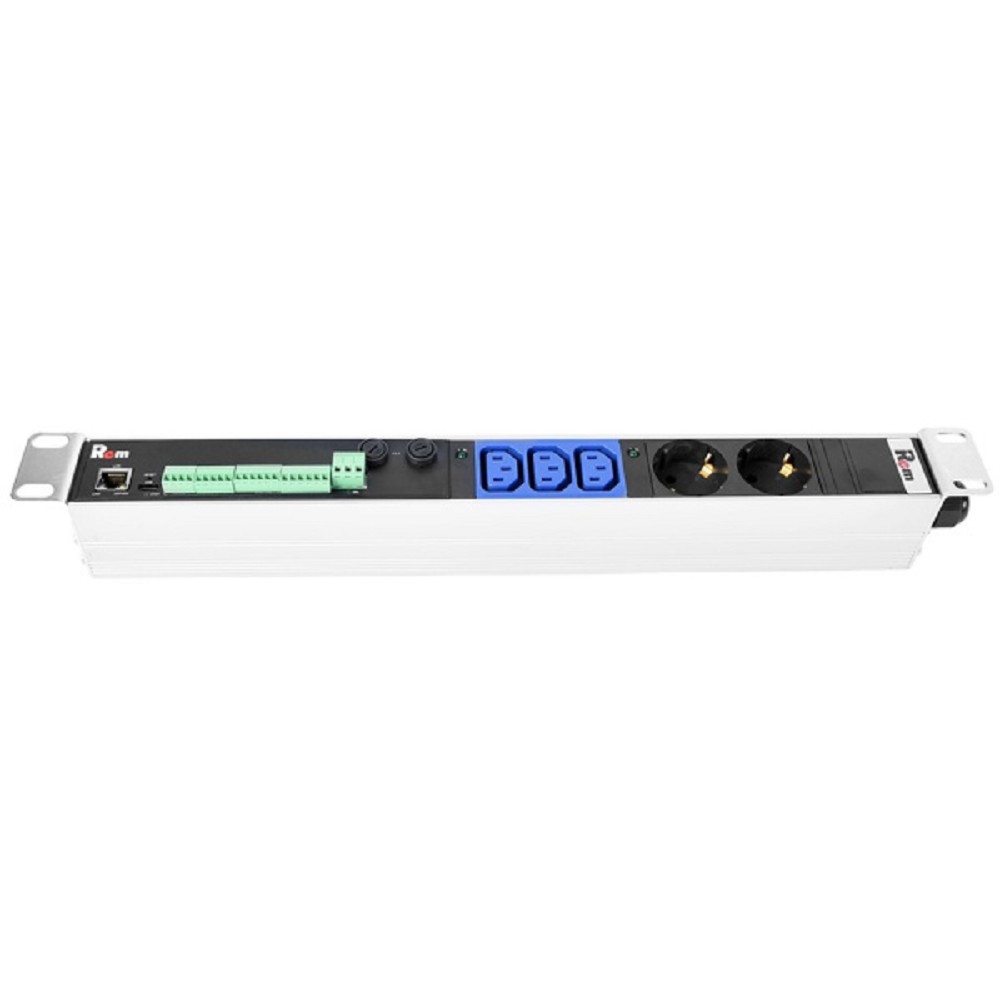 REM Гор блок розеток Rem-2MC,LINUX,мониторинг,управление 2S,3C13,1~32А,19",колодка R-2MC3-32-2S-3C13-440-K ЦМО