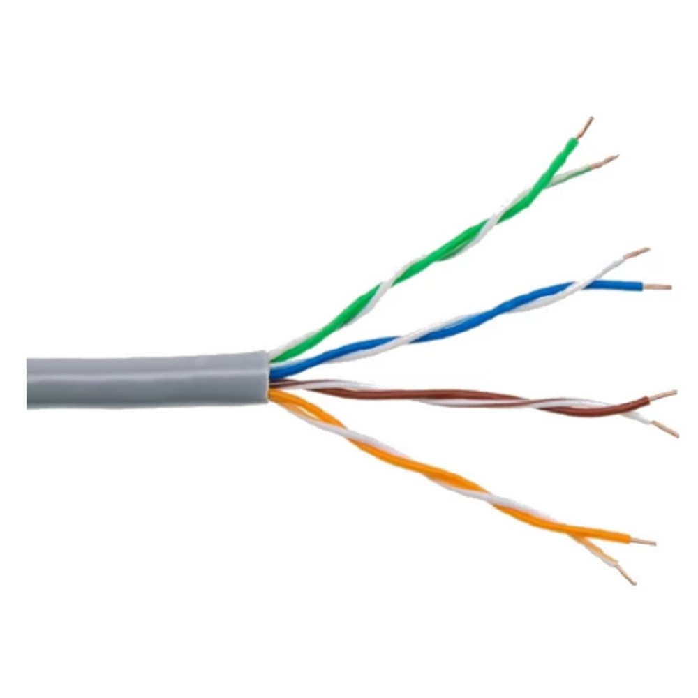 Кабель информационный Rexant 01-0041-R кат.5E U/UTP 4 пары 24AWG PVC внутренний 305м серый