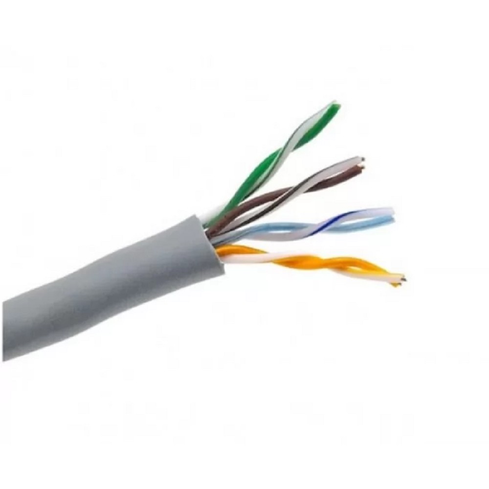 Кабель информационный Rexant 01-0043-50 кат.5E UTP 4 пары 24AWG PVC внутренний 50м серый