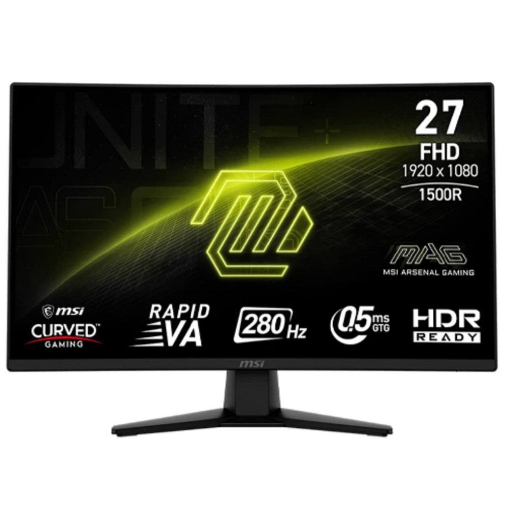 MSI MAG 27" 274CXF черный {VA 1920x1080 280Hz 1ms 16:9 300cd 178/178 HDMI DisplayPort} [9S6-3CE31T-012] MicroStar