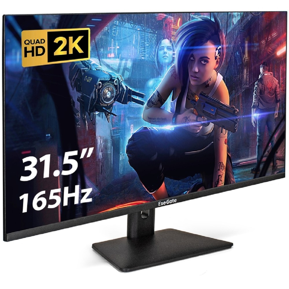 LCD ExeGate 31.5" EG3207A Combat {IPS 2560x1440 165Hz 1ms 300cd 1000:1 178/178 2xHDMI DisplayPort USB} [EX297299RUS]