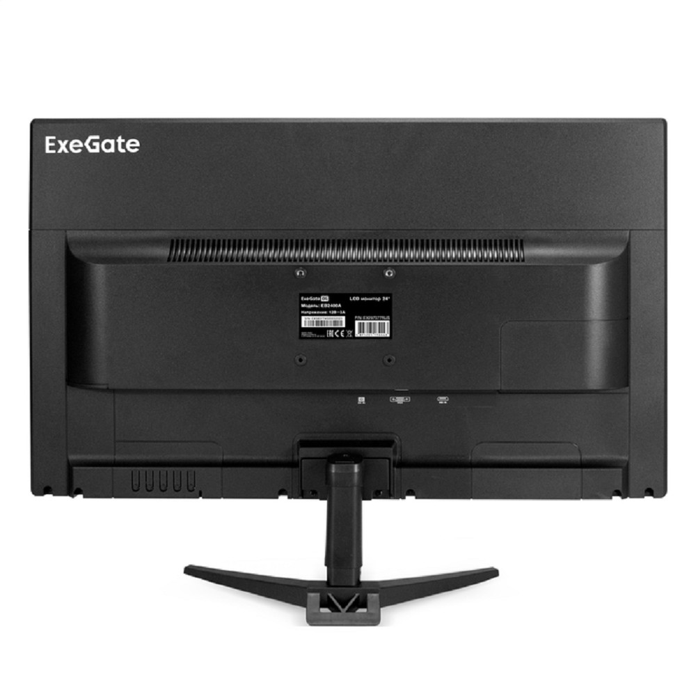 LCD ExeGate 23.8" EB2400A черный {VA 1920x1080 75Hz 5ms 16:9 200cd 3000:1 170/160 D-Sub HDMI VESA регулировка наклона} [EX297377RUS]