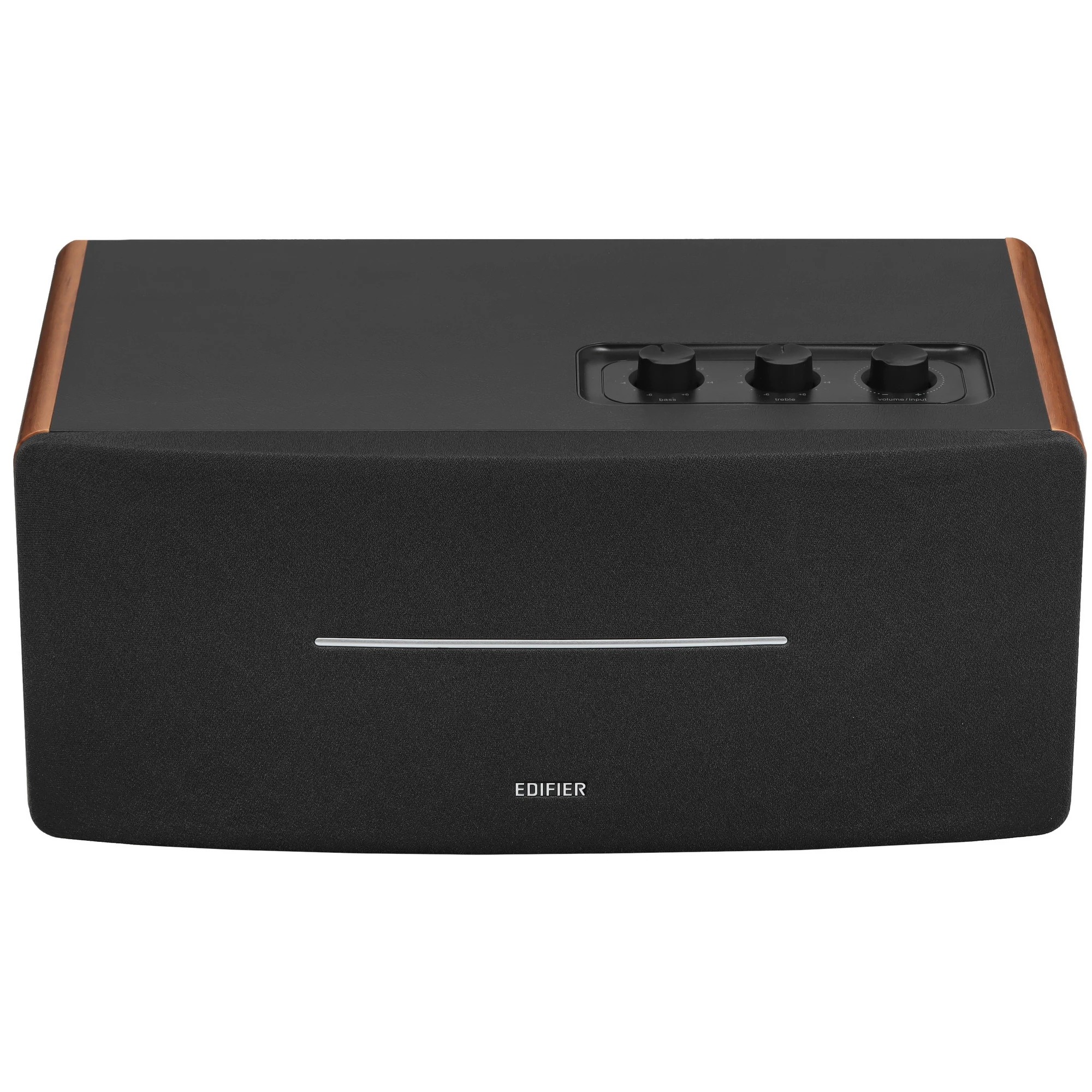 Edifier D12 Brown {70 Вт; 50 Гц – 20 кГц; Bluetooth v5.0; Размеры: (Ш * В * Г): 359 * 159 * 203.5 мм; 4,6 кг}