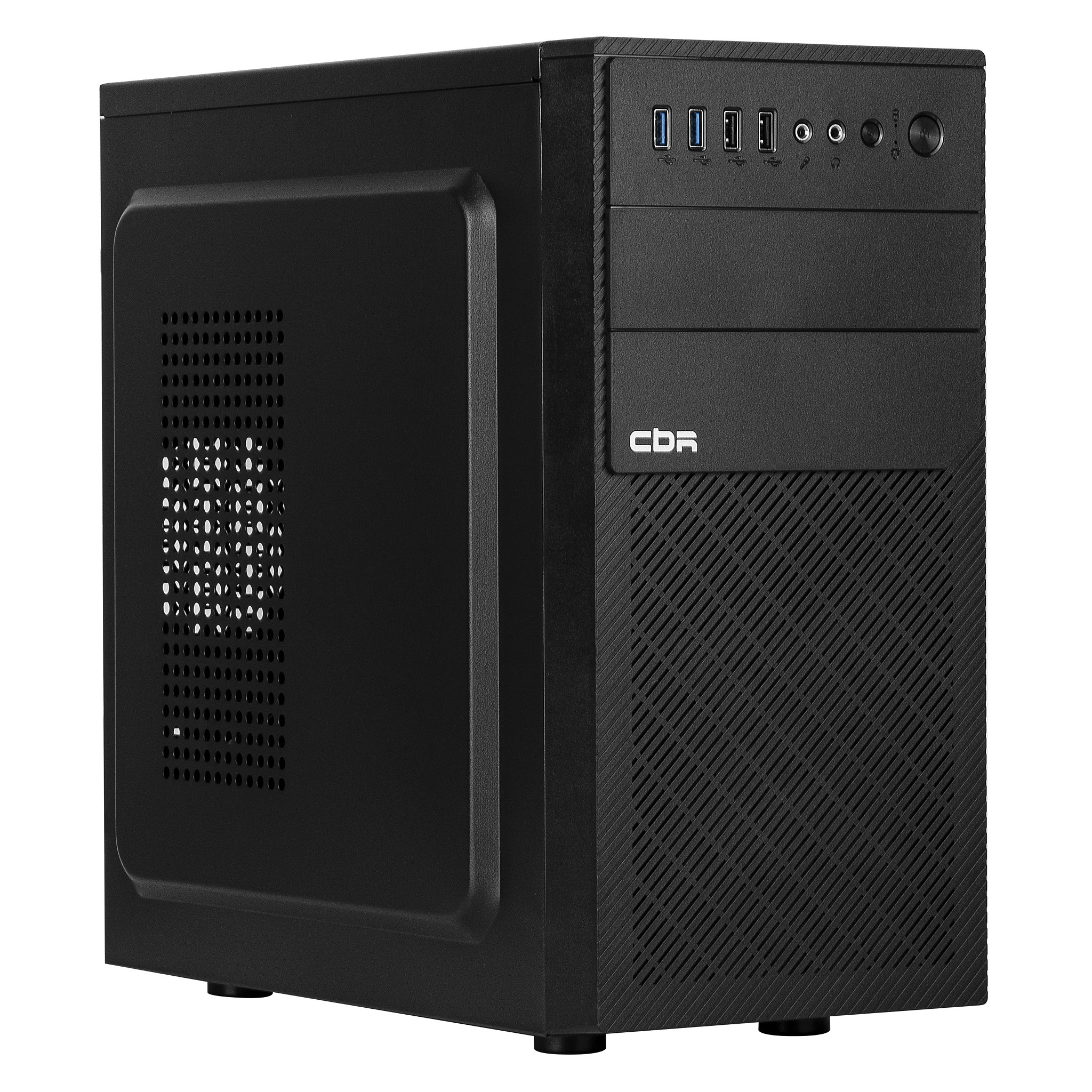 CBR Корпус mATX Minitower RD880, без БП, 2*USB 3.0, 2*USB 2.0, HD Audio+Mic, Black [PCC-MATX-RD880-WPSU]