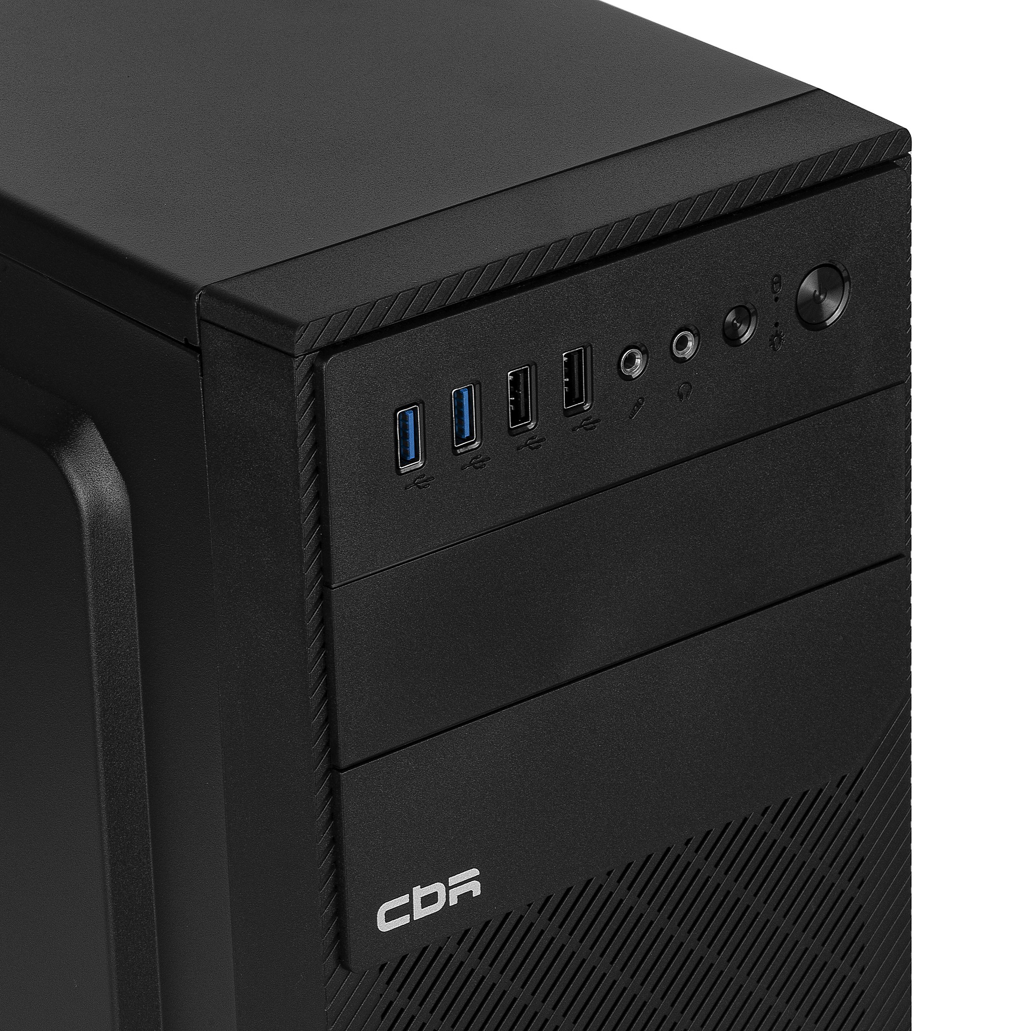 CBR Корпус mATX Minitower RD880, без БП, 2*USB 3.0, 2*USB 2.0, HD Audio+Mic, Black [PCC-MATX-RD880-WPSU]