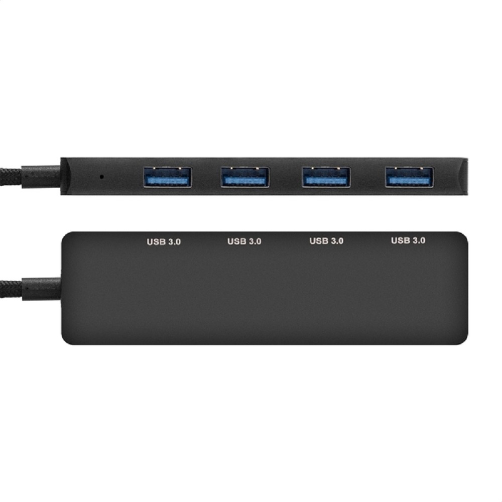 Exegate EX297631RUS USB-Хаб (концентратор) 4-в-1 ExeGate DUB-4C/3 (кабель-адаптер USB Type C --> 4xUSB3.0, Plug&Play, черный)